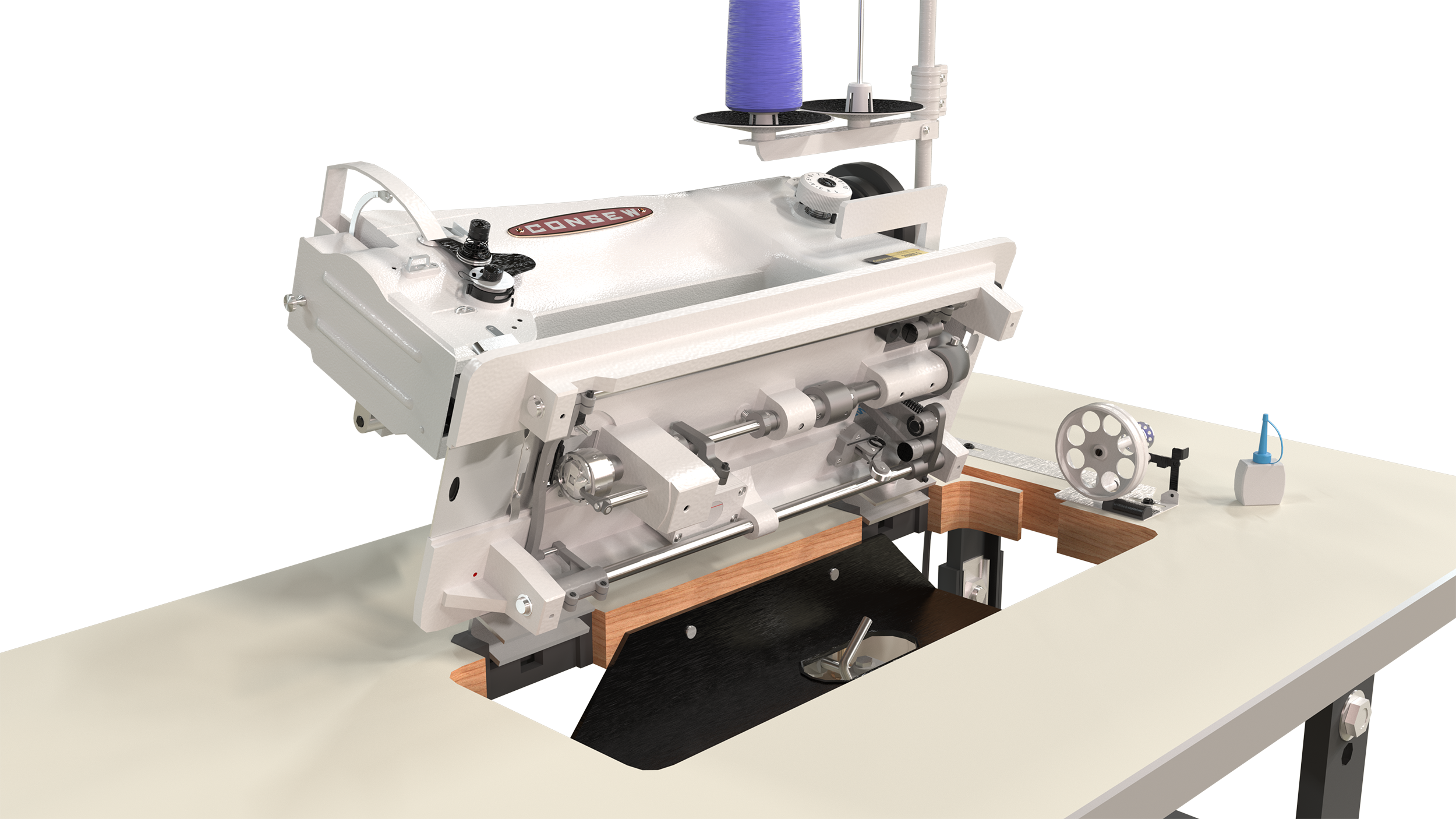 Consew 206RB-5 Industrial Sewing Machine Open View